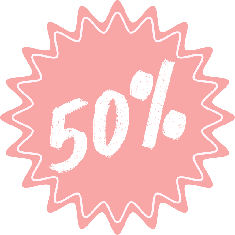 Borduurkaarten 50% korting