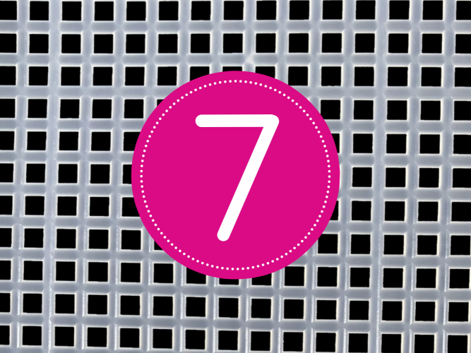 Foto van 7-mesh stramien