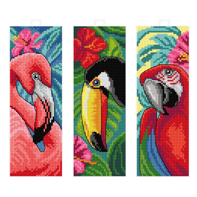 Boekenleggers exotische vogels