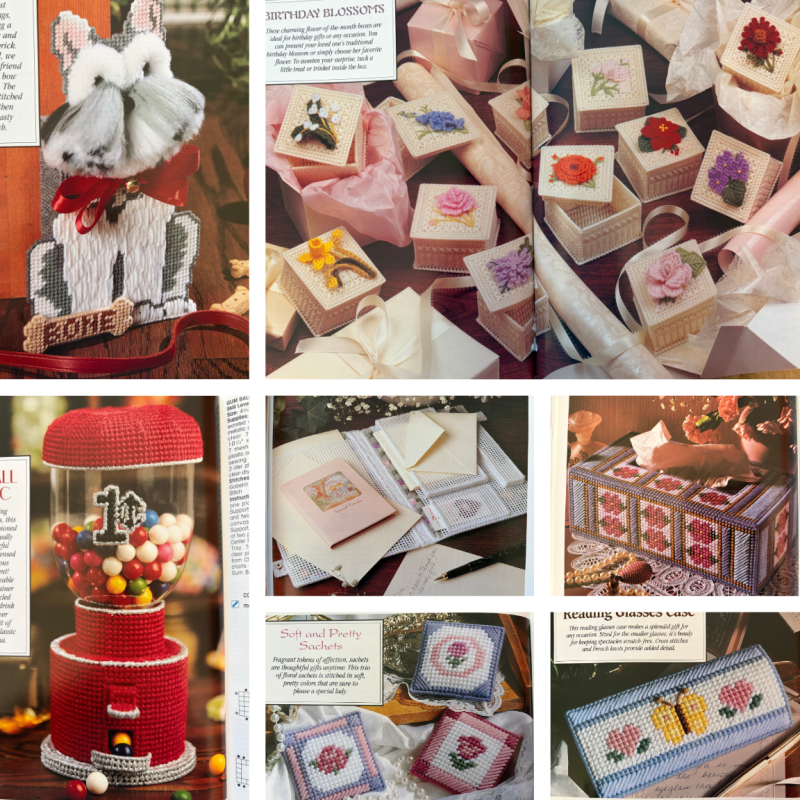 Foto van voorbeelden van patronen uit het boek
