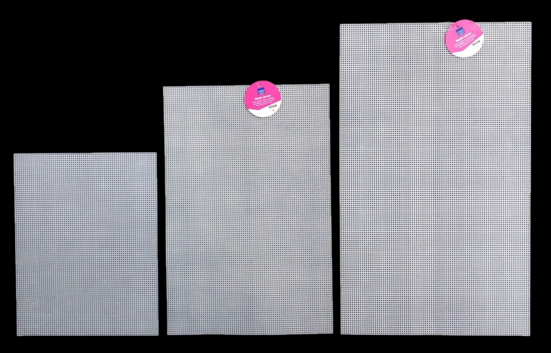 Foto van drie verschillende formaten stramien