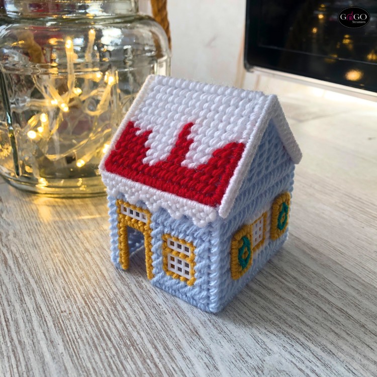 Vissershuisje plastic stramien Vissershuisje plastic stramien