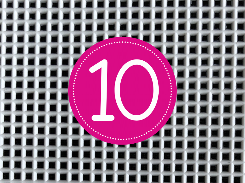 Foto van 10-mesh stramien