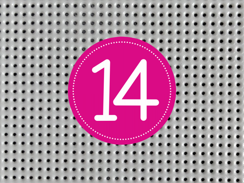 Foto van 14-mesh stramien