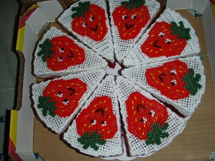 Aardbeien taart