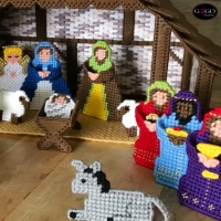 GEKNIPT Kerststal