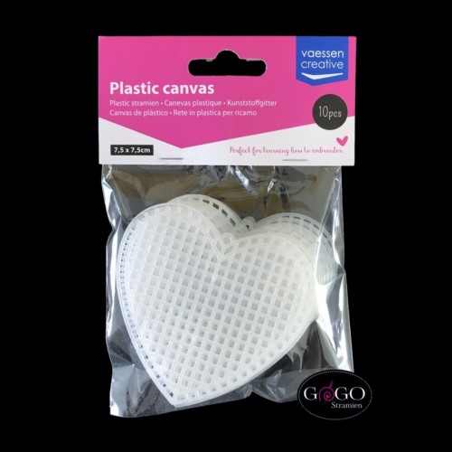 Plastic stramien hart 7,5 cm 10 stuks