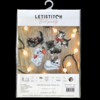 Letistitch Christmas Kittens (14-mesh)