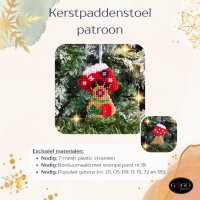 Kerstpaddenstoel patroon