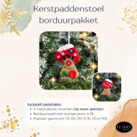 GEKNIPT Kerstpaddenstoel