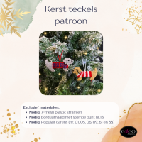 Kerst teckels patroon