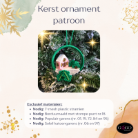 Kerst ornament patroon