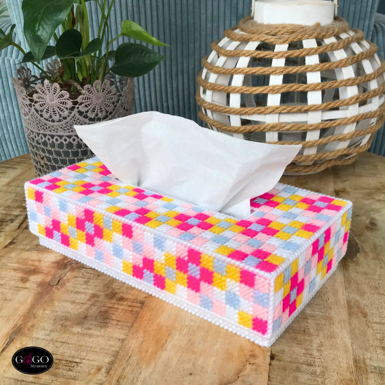 Tissuedoos Bloemen patroon