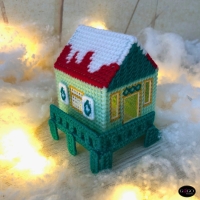 Winterdorp deel 24 patroon (Kusthuisje)