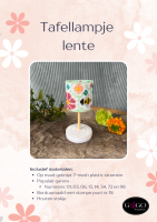 GEKNIPT Tafellampje Lente
