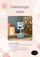 GEKNIPT Tafellampje Visjes