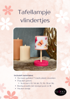 GEKNIPT Tafellampje Vlindertjes